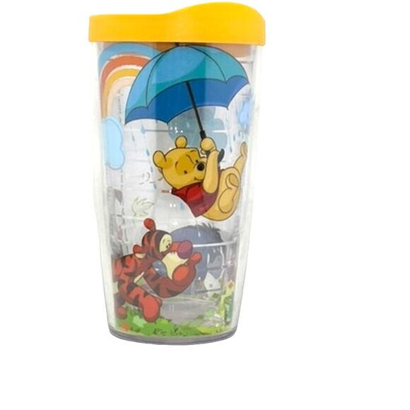 Winnie The Pooh ,Tervis, 16oz, Double walled, Insulated,Yellow Lid - Picture 5 of 7